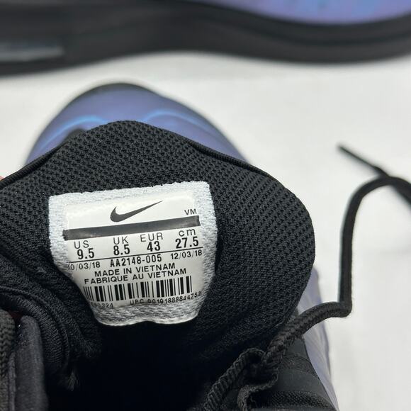 NIKE AIR Maxi Axis Throwback Future Sneaker Black Racer Blue Sz 9.5 - Picture 7 of 7